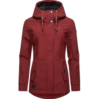Softshelljacke RAGWEAR "Softshelljacke Monadde Softshell", Damen, Gr. L, rot, Obermaterial: 97% Polyester PES. 3% Elasthan EL.  Obermaterial: Futter: 100% Polyester PES., Jacken Softshelljacke