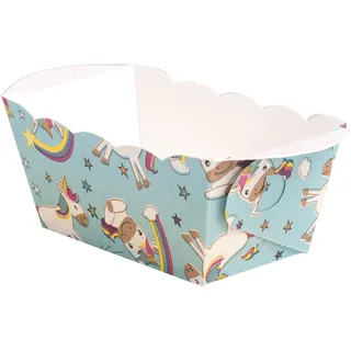 Mini-Backform, Einhorn, fettdicht, backfest, 70x40x40 mm, 10 Stk.