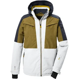 Skijacke KILLTEC "KSW 407 MN SKI JCKT", Herren, Gr. M, grau, Oberstoff: 100% Polyester, Futter 1: 100% Polyester/ Futter 2:, Wattierung: 100% Polyester, Jacken Skijacke, Wasserdichte Skijacke mit Colourblock, atmungsaktiv, viele Taschen