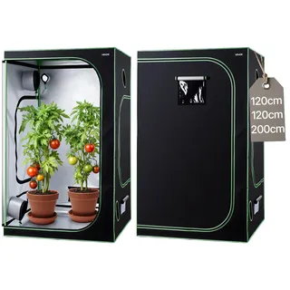 Vevor Growbox 600D Mylar 120 x 120 x 200 cm Grün