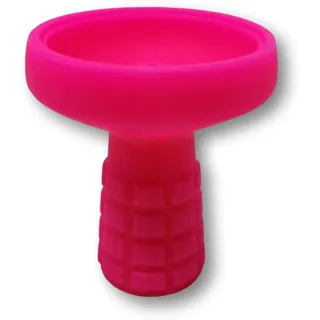 EKNA Shisha Kopf aus Silikon - Keine Dichtung nötig Dank Silikonkopf - Hookah Kopf Pink - Tabakkopf für Wasserpfeifen unzerbrechlich