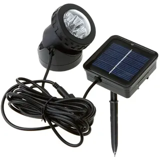 SUAVER Solarleuchten Garten, Wasserdicht Gartenstrahler Solar Led Wegeleuchte,Unterwasser Spot Licht Scheinwerfer Landschafts beleuchtung für Garten, Brunnen,Terrasse,Liegewiese,warmweiß(Typ 1-warm)