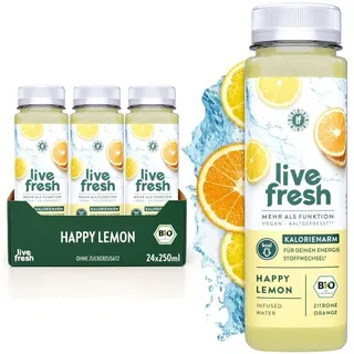 LiveFresh Happy Lemon (inkl. 6,00‚Ç ̈ Pfand) Getränk 24x250 ml
