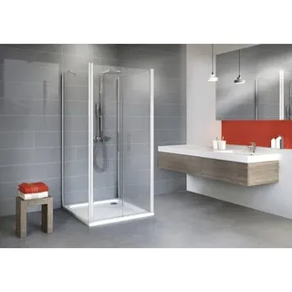 U-Kabine mit Pendeltüre Schulte Alexa Style 2.0 800x800x1920 mm Echtglas Klar he