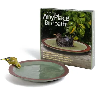 Jacobi Jayne Vogeltränke für Gartenvögel Anyplace™ Vogeltränke - Keramik Garten Vogeltränke und Wildtiertränke - Perfekte Vogeltränke für Garten Vogelwasserspender und Vogeltränke Schale Vogeltränke