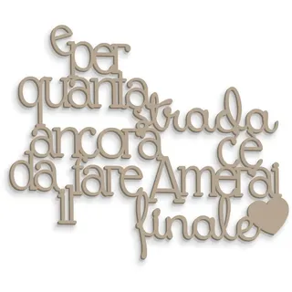 Schriftzug aus Holz für viele Straße gibt es zu tun – Liebeszitat, Geschenkidee, dekorative Schriftzug, handgefertigt, Dekoration