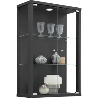 fif möbel Vitrine »OPTIMA«, Hängevitrine/Glasvitrine 2x Glastür,perfekt für Sammler,Sammlervitrine, schwarz