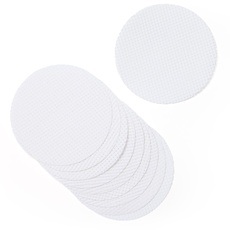 Binca Kreise aus 100% Baumwolle, 15 cm Durchmesser, Weiß, 10 Stück