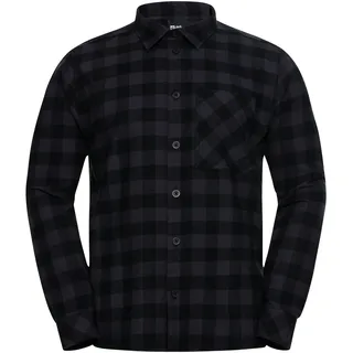 Jack Wolfskin Lite Flannel Shirt M Check black L