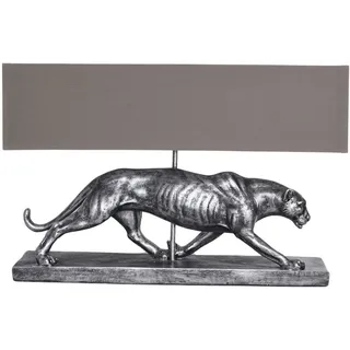 Designer Tischleuchte Art Deco Leopard Lampe Tierfigur Tischlampe Skulptur 60cm