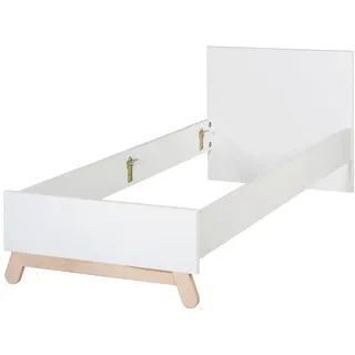 roba Jugendbett Clara 90 x 200 cm Buche massiv weiß
