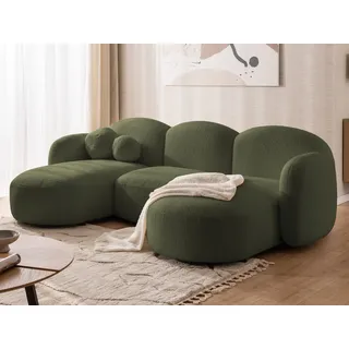 s-style möbel Wohnlandschaft Bouclé 2-Sitzer Grün