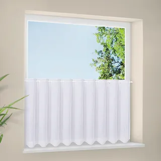 Gerster Scheibengardine »Delia« Durchzuglöcher 1 Stk. tlg. Unifarbener Panneau mit Schneideleiste,