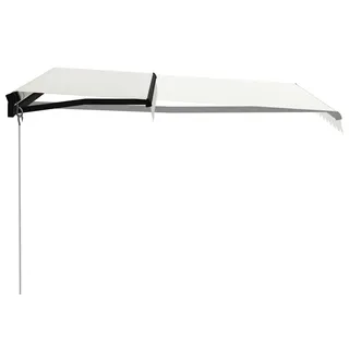 vidaXL Einziehbare Markise Handbetrieben 300 x 250 cm Creme - Creme