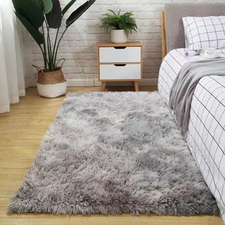 Hochflor Teppich 80x160 Grau Weiß Modern Flauschig Weich Teppich Wohnzimmer Kinderzimmer Deko Schlafzimmer Flur Läufer Outdoor Carpet Langflor Fellteppich Kunstfell Shaggy Einfarbig Bettvorleger