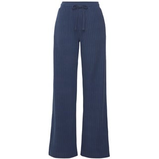 LASCANA Homewearhose Damen blau-meliert Gr.32/34