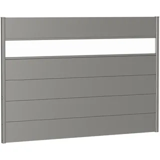 Biohort Sichtschutzelement 194 x 137 cm Grau Metall