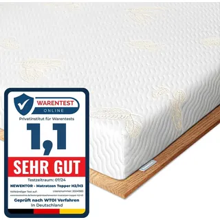 Newentor Newentor® Matratzen Topper 180x200cm H2 H3, Matratzentopper 180x200 Schlafsofa Bett Gelschaum, Mattress Topper 180x200 Boxspringbett Gel Bezug