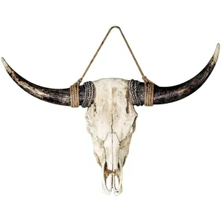 Casablanca by Gilde Casablanca Wandobjekt Büffel Büffel braun; weiß H. 24 cm«, braun