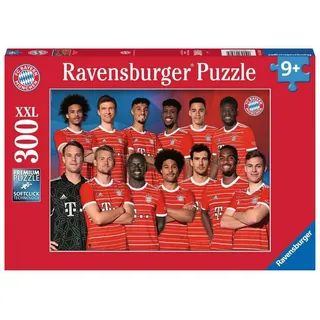 Ravensburger Kinderpuzzle 13328 - FC Bayern Saison 2022/2023-300 Teile XXL FC Bayern München Puzzle für Kinder ab 9 Jahren