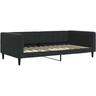 vidaXL Tagesbett Schwarz 100x200 cm Samt - Schwarz