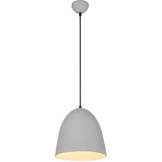 rl live your light Reality Leuchten Pendelleuchte Tilda R30661011, Schirm Metall Grau matt, exkl. 1x E27