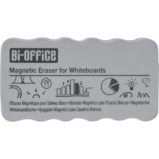 Bi-Office Whiteboard Schwamm, Tafellöscher für Trockenreinigung auf glatten Oberflächen, Magnetisch, Grau, Sehr Leicht, AA0105 11x6x2