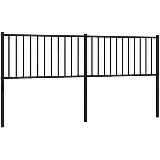 vidaXL Ersatz-Kopfteil Metall Schwarz 180 cm - Schwarz
