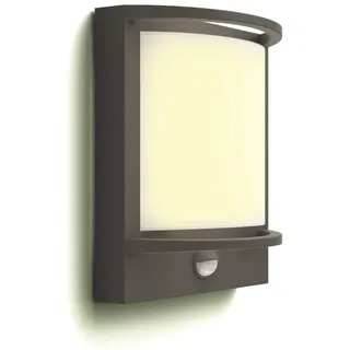 Philips Außenwandleuchte Aluminium 19,0 cm inkl. Bewegungsmelder anthrazit
