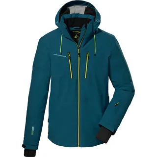 KILLTEC Herren Skijacke/Funktionsjacke mit abzippbarer Kapuze und Schneefang KSW 44 MN SKI JCKT, dunkelpetrol, S,