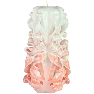 Handgemachte Designkerze, geruchlose dekorative Kerze 120 x 220 mm, 126 Stunden lange brennende zylindrische Kerze, rauchfreie Baumwolldochte, ideale Heimdekoration und vielseitiges Geschenk