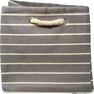 Aufbewahrungsbox 4er-Set mDesign Stoffkisten mit Griffe grau/creme Baumwolle - Grau