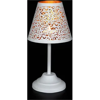 Ambiente Haus Teelichthalter "Teelicht-Lampe in Weiß - (H) 24 cm", weis