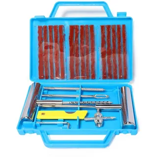 QUNNIE 22-teiliges Reifenreparaturset, schwere Reifenreparaturwerkzeuge und Reifenreparaturset für Auto, Motorrad, LKW, ATV, Traktor, Wohnmobil, SUV, Jeep,