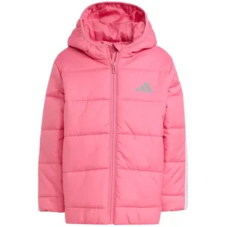 adidas Unisex Kinder ESSENTIALS 3 STRIPES PADDED JACKET, Pink Fusion/White, 4-5 Years