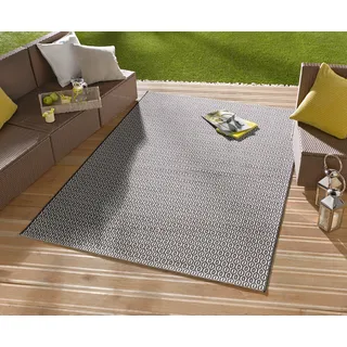 Northrugs Coin Gr. 6, schwarz, B:200cm H:8mm L:290cm, Kunstfaser, Teppiche, Teppich, In-& Outdoor, Wetterfest, Balkon, Sisal-Optik, Wohnzimmer, Läufer