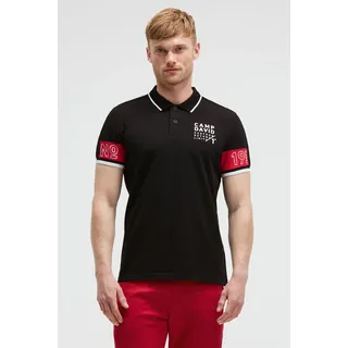 Camp David Poloshirt Keep Focused Kurzarmshirt mit Polokragen