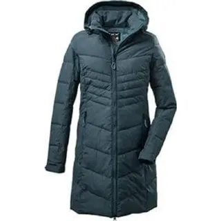 killtec Damen Steppparka mit abzippbarer Kapuze - KOW 150 WMN QLTD PRK, petrol, 38, 37421-000