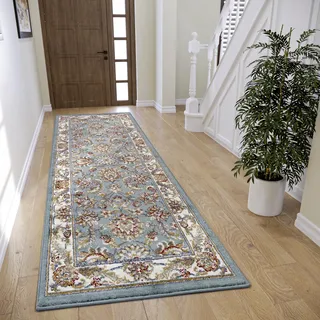 HANSE HOME Reni Kurzflorteppich 80 x 240 cm Mint/Creme