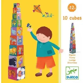 Djeco - Stapelturm: 10 my friends blocks