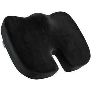 Egret Sitzkissen für Bürostühle, Memory Foam Steißbein-Kissenpads gegen Schmerzen, Sitzkissen für Ischias-Linderung, Autositzkissen, Unterstützung der richtigen Sitzhaltung(Schwarz)