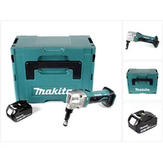 Makita, Elektroblechschere, DJN 161 T1J 18V Akku Knabber Schere + 1x Akku 5,0Ah + Makpac - ohne Ladegerät