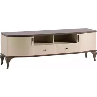 Wohnzimmer Möbel Wohnwand tv Ständer Wandregal Holz beige Modern Sideboard - Beige