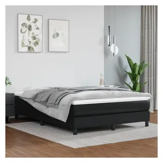 vidaXL Bettgestell 140 x 200 cm Schwarz