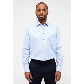 Langarmhemd ETERNA "COMFORT FIT", Herren, Gr. 43, verkürzte Ärmellängen, hellblau, Twill, 100% cotton, normal, Manschette, Hemden Langarmhemd, NON IRON (bügelfrei)