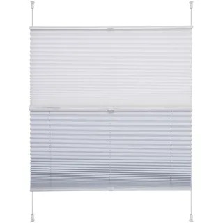 Plissee LIEDECO "Day & Night" Gr. 1, weiß, B:40cm H:130cm, Obermaterial: 100% Polyester, Plissees, Plissee, Faltenstore