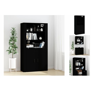 vidaXL Highboard Schwarz Holzwerkstoff