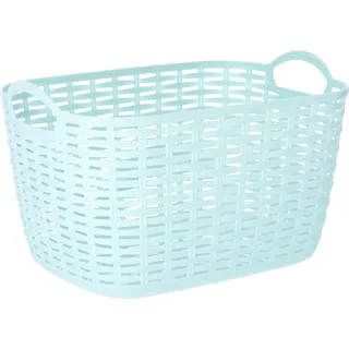 KOTARBAU® Aufbewahrungskiste Aufbewahrungsbox Organizer Blau 29x20x21 cm mit Griffen aus Kunststoff fur Küche Wohnzimmer Büro Badezimmer Groß