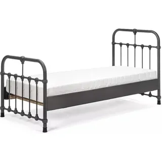 Metallbett Erma 90x200 cm – anthrazit - Grau