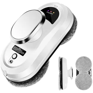 CHOVERY CL-1 Fensterputzroboter, Elektrischer Fensterreiniger mit Fernbedienung, Intelligentes Kantenerkennungssystem Fenstersauger Glasreinigungssroboter, Magnetischer Fensterreiniger